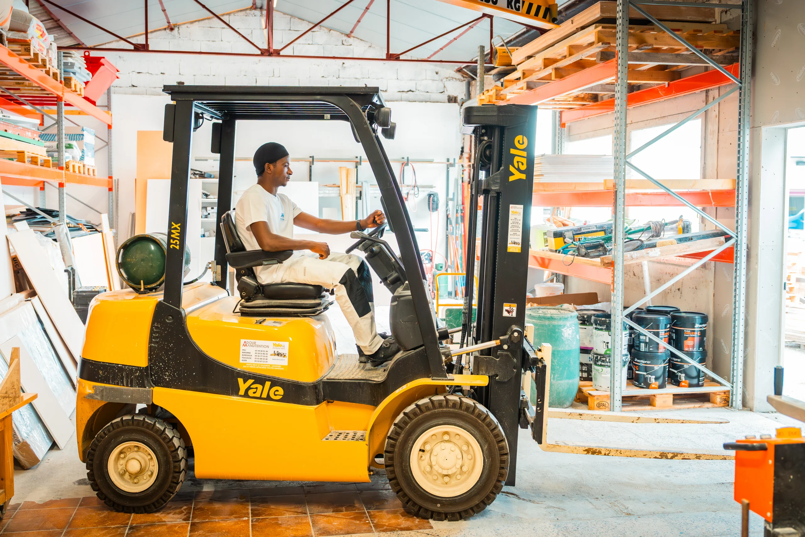 Photo du chariot élévateur